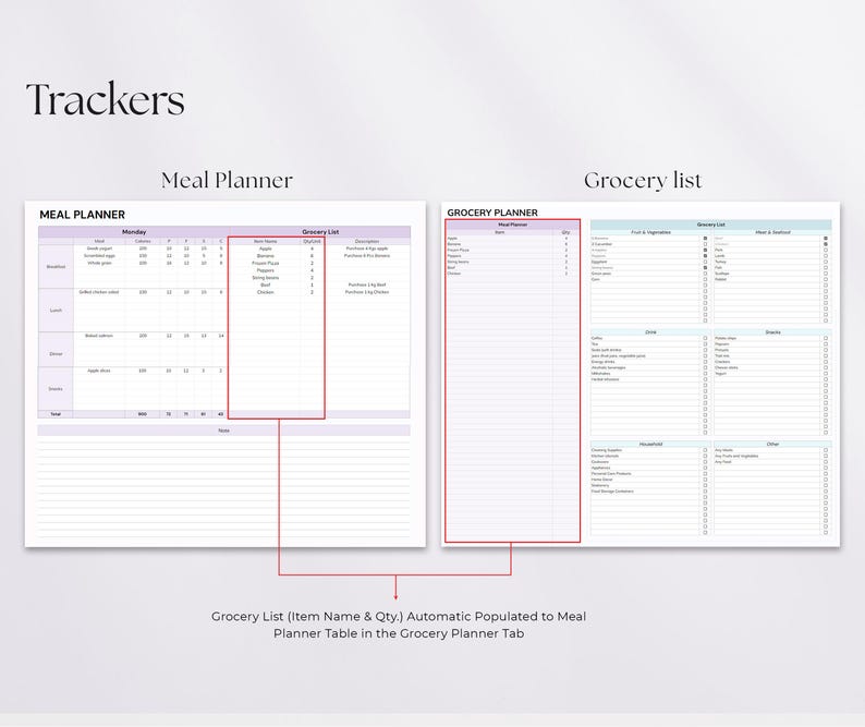 Fitness Tracker Spreadsheet | Google Sheets & Excel | Health & Wellness